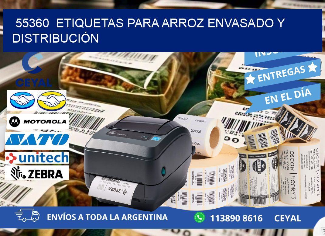 55360 ETIQUETAS PARA ARROZ ENVASADO Y DISTRIBUCIÓN
