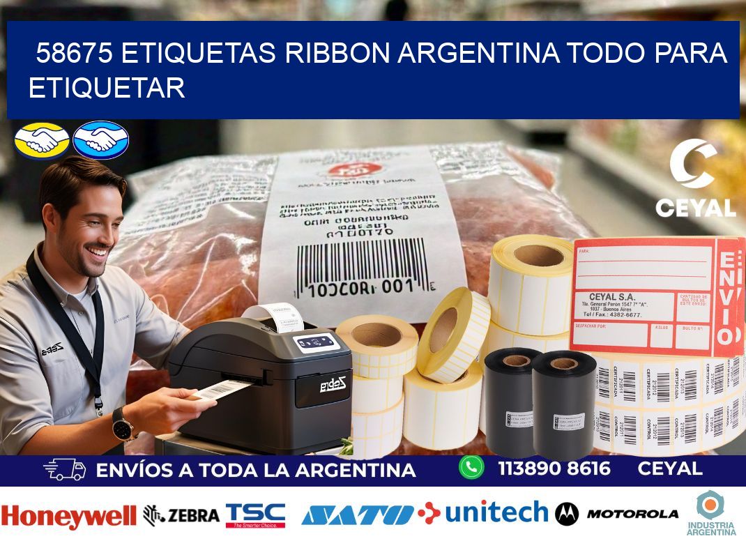 58675 etiquetas ribbon argentina TODO PARA ETIQUETAR