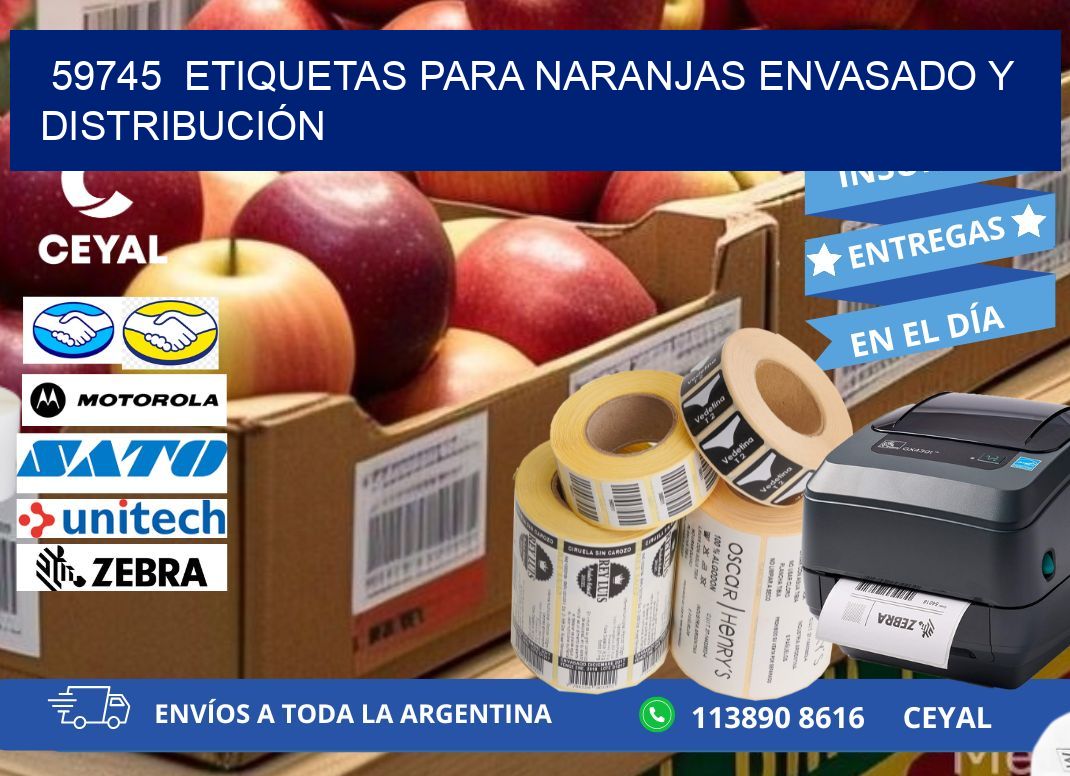 59745 ETIQUETAS PARA NARANJAS ENVASADO Y DISTRIBUCIÓN
