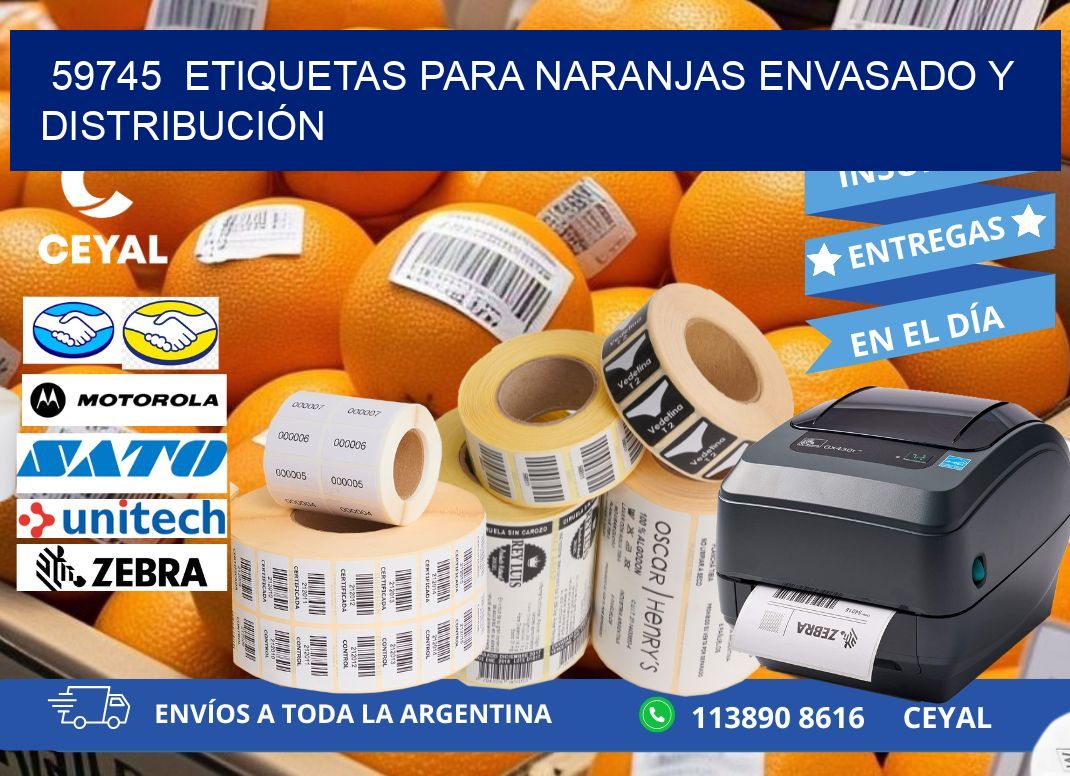 59745  ETIQUETAS PARA NARANJAS ENVASADO Y DISTRIBUCIÓN
