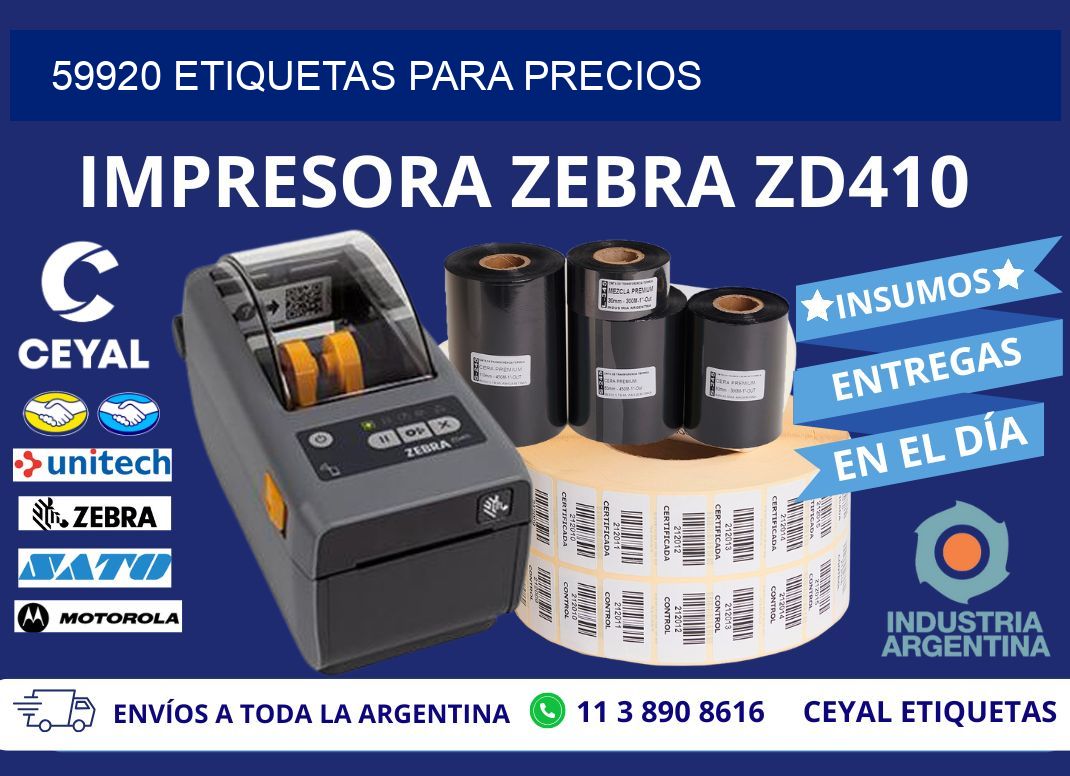 59920 ETIQUETAS PARA PRECIOS