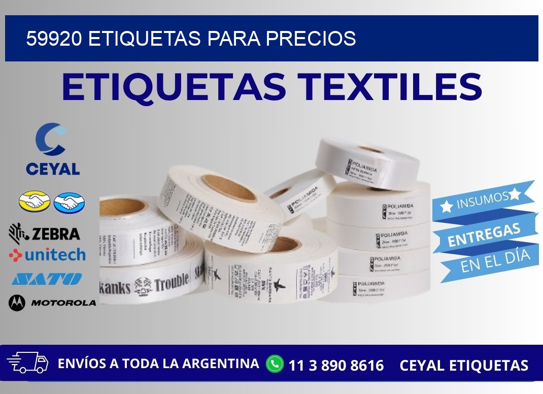 59920 ETIQUETAS PARA PRECIOS