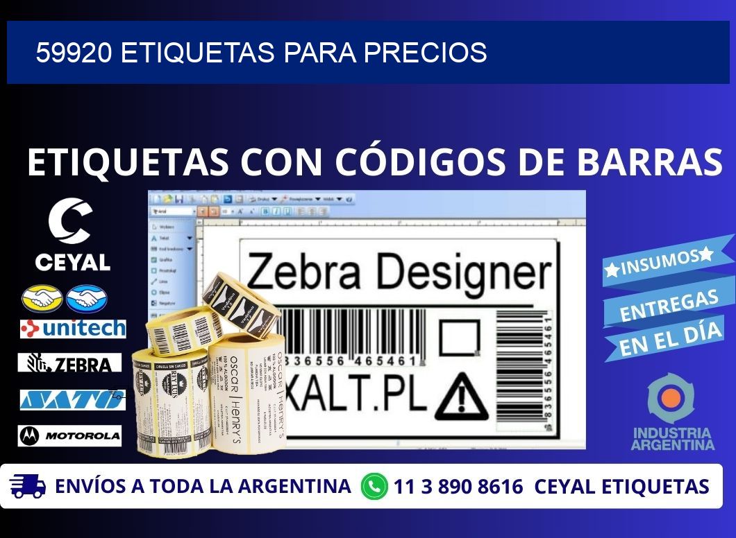 59920 ETIQUETAS PARA PRECIOS