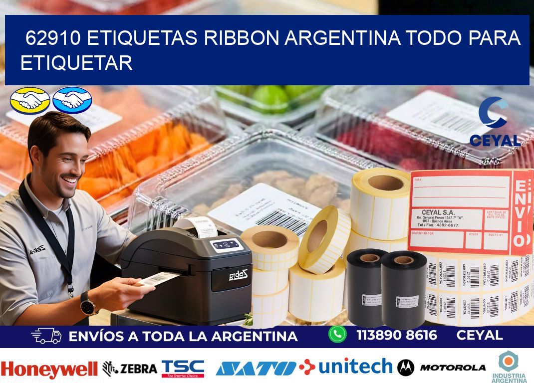62910 etiquetas ribbon argentina TODO PARA ETIQUETAR