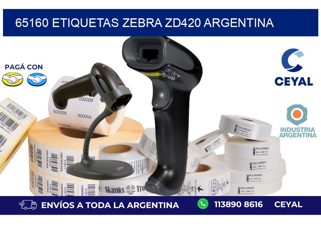 65160 etiquetas zebra zd420 argentina
