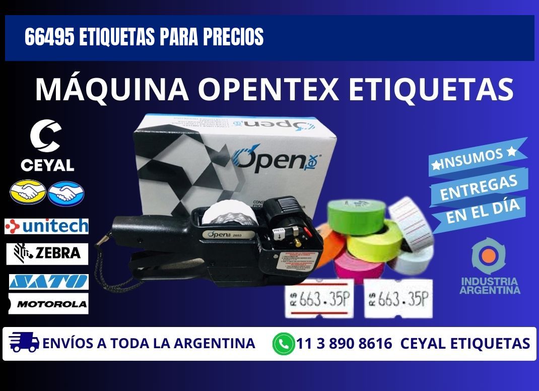 66495 ETIQUETAS PARA PRECIOS