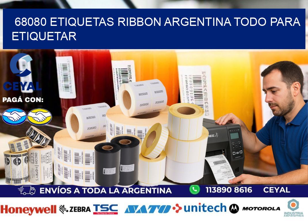 68080 etiquetas ribbon argentina TODO PARA ETIQUETAR