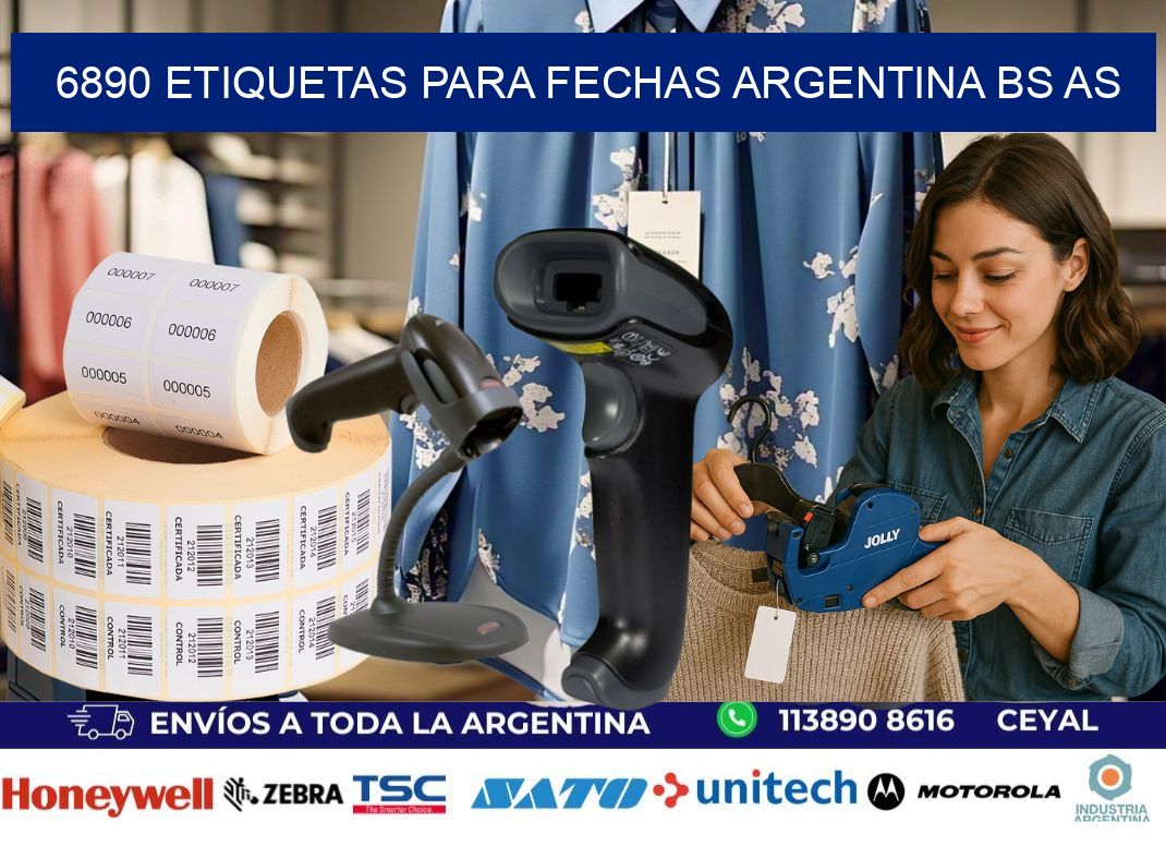 6890 ETIQUETAS PARA FECHAS ARGENTINA BS AS