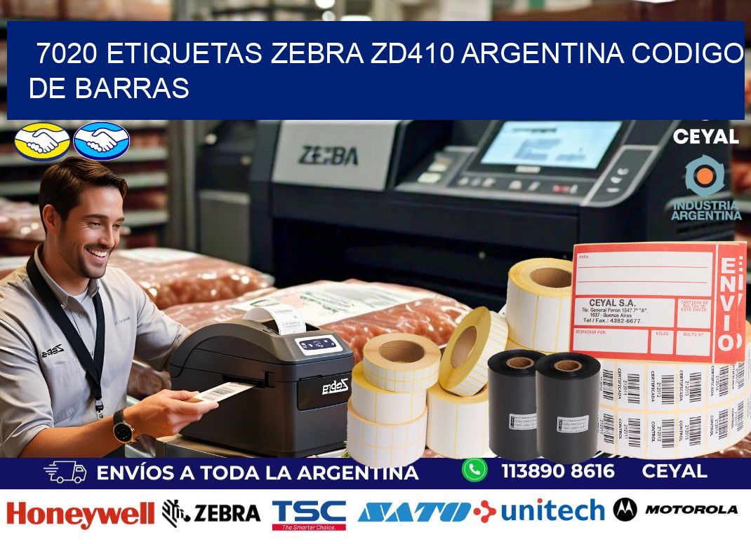 7020 etiquetas zebra zd410 argentina CODIGO DE BARRAS