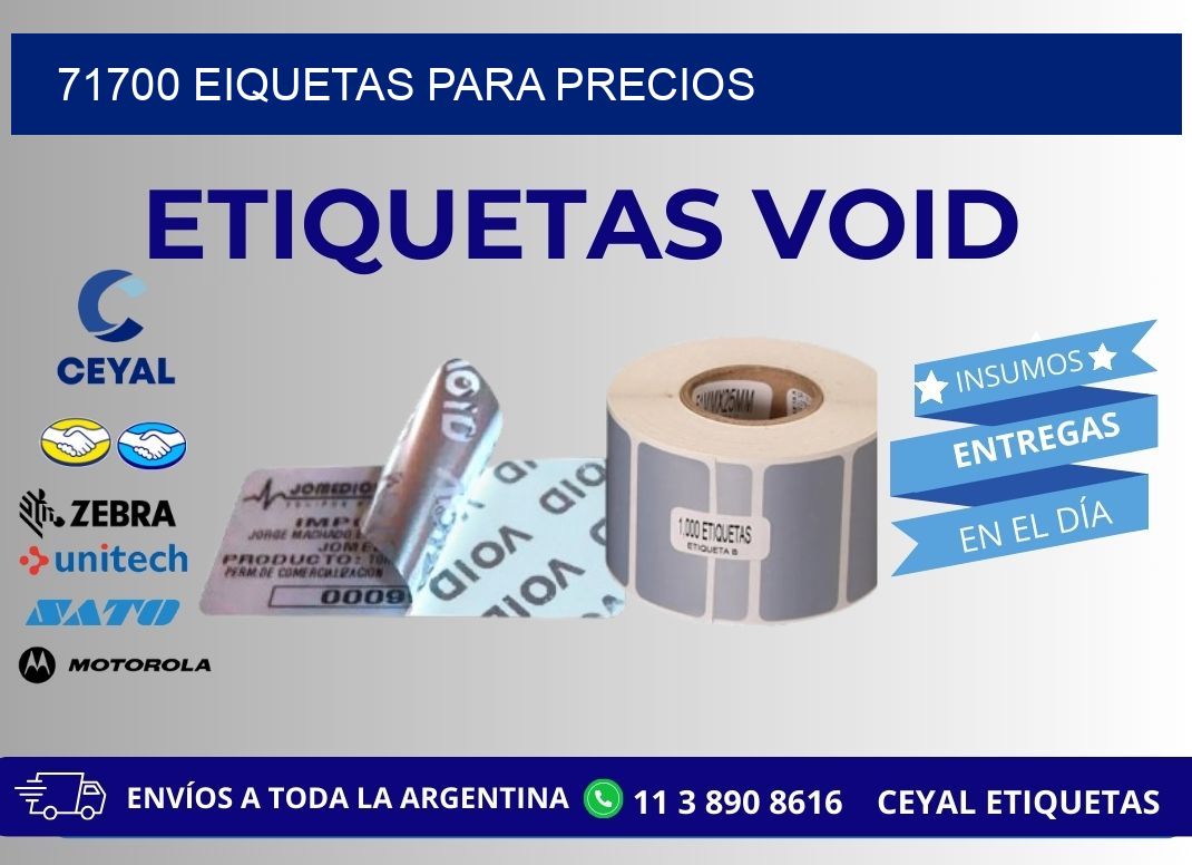 71700 EIQUETAS PARA PRECIOS