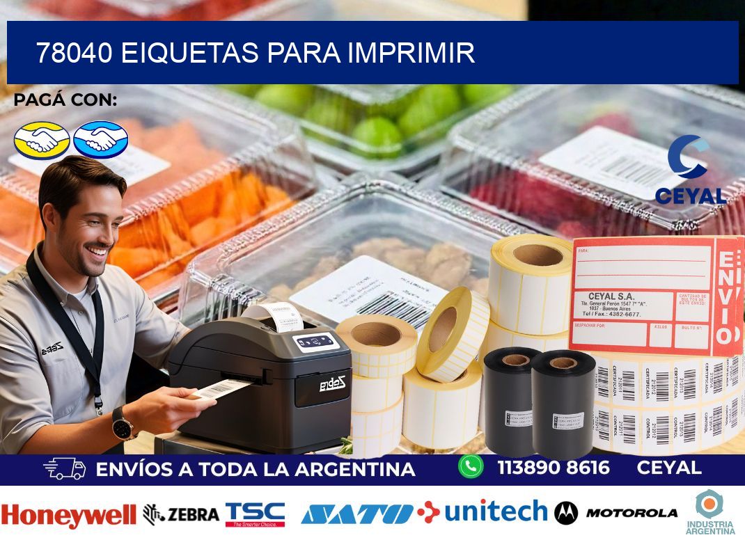 78040 EIQUETAS PARA IMPRIMIR