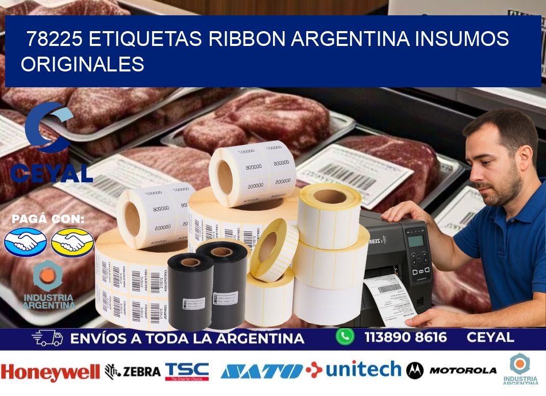 78225 etiquetas ribbon argentina INSUMOS ORIGINALES