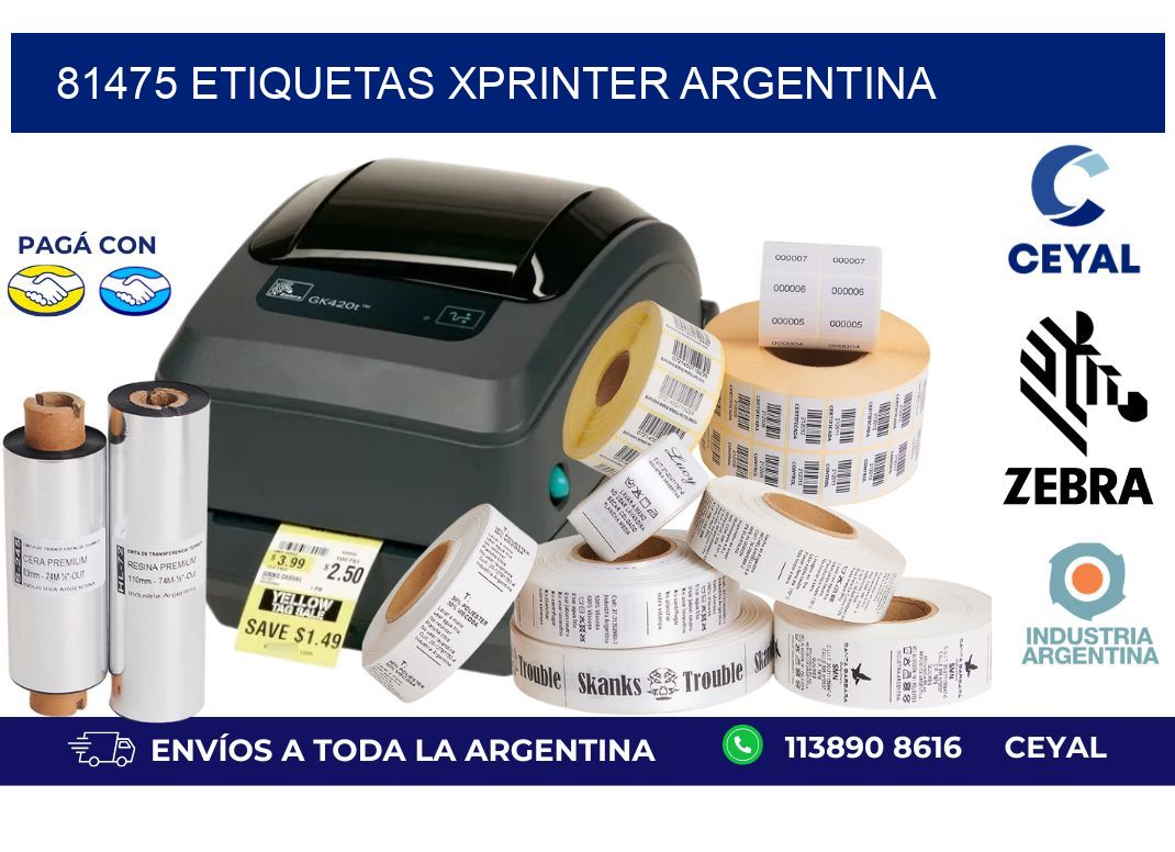 81475 etiquetas xprinter argentina