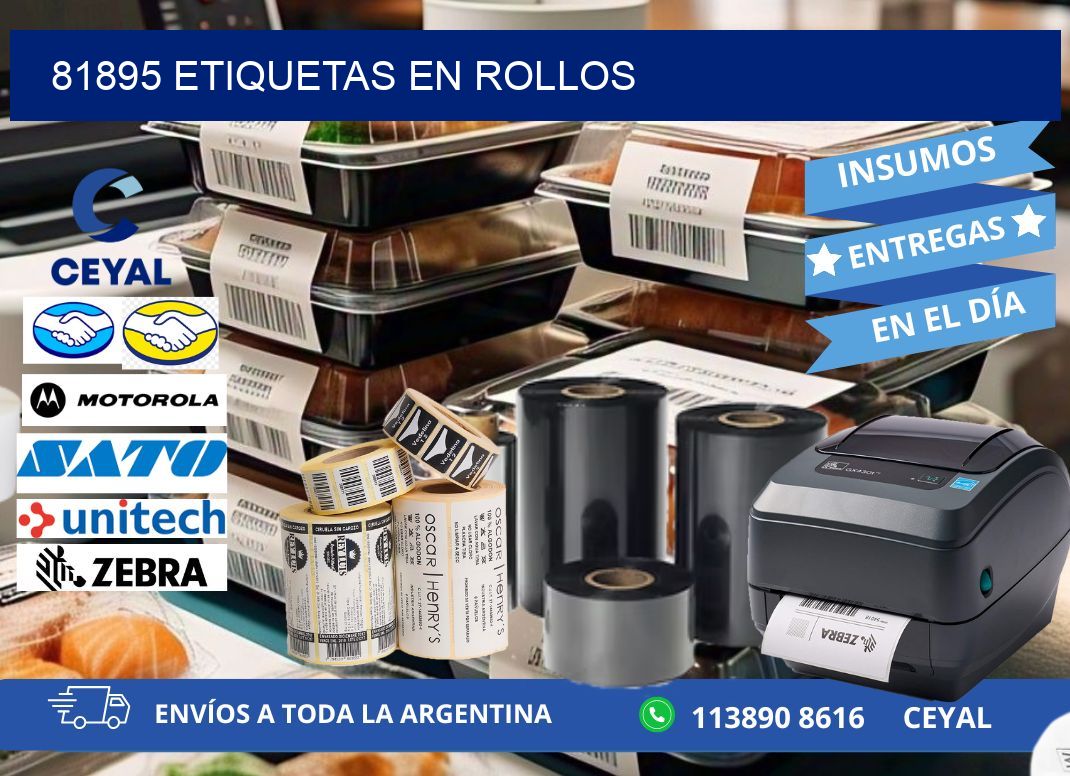 81895 ETIQUETAS EN ROLLOS