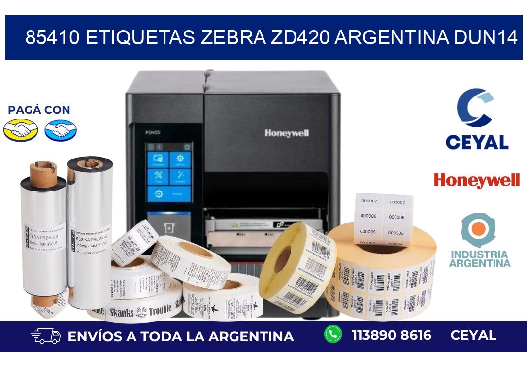 85410 etiquetas zebra zd420 argentina DUN14