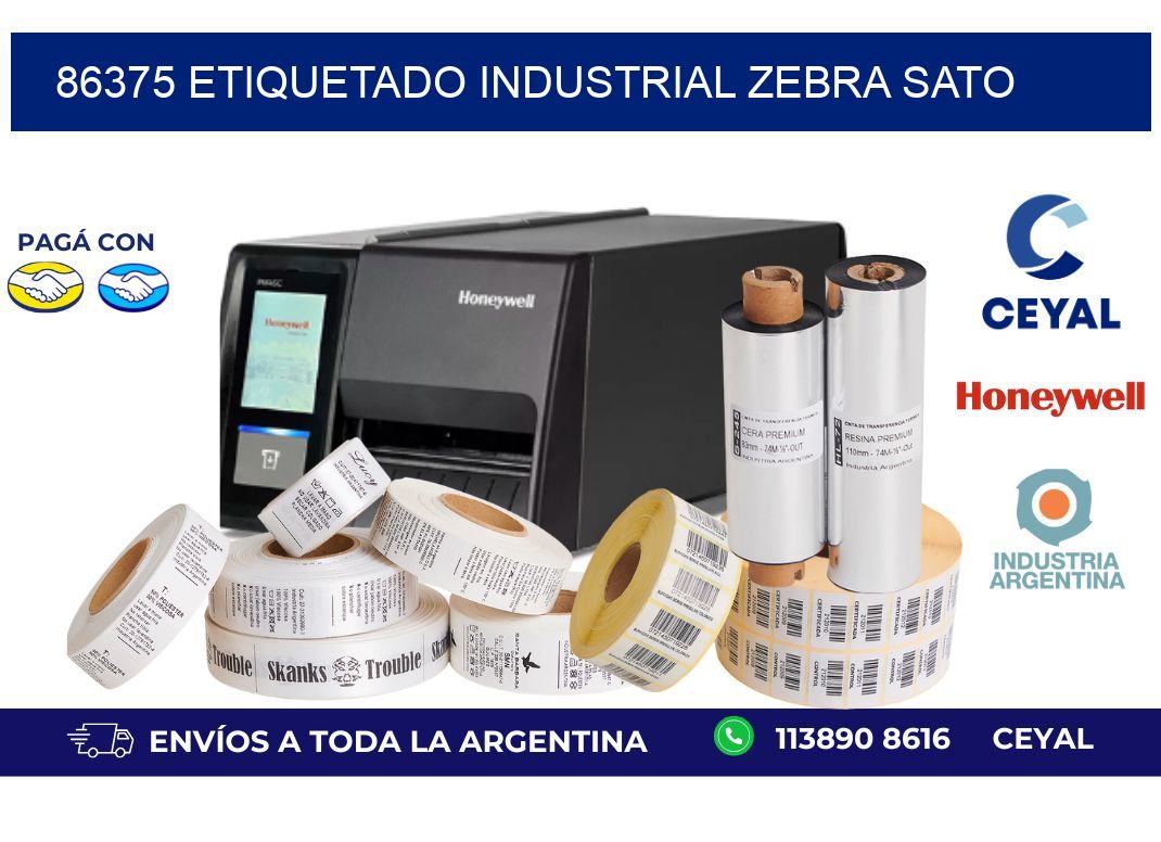 86375 ETIQUETADO INDUSTRIAL ZEBRA SATO