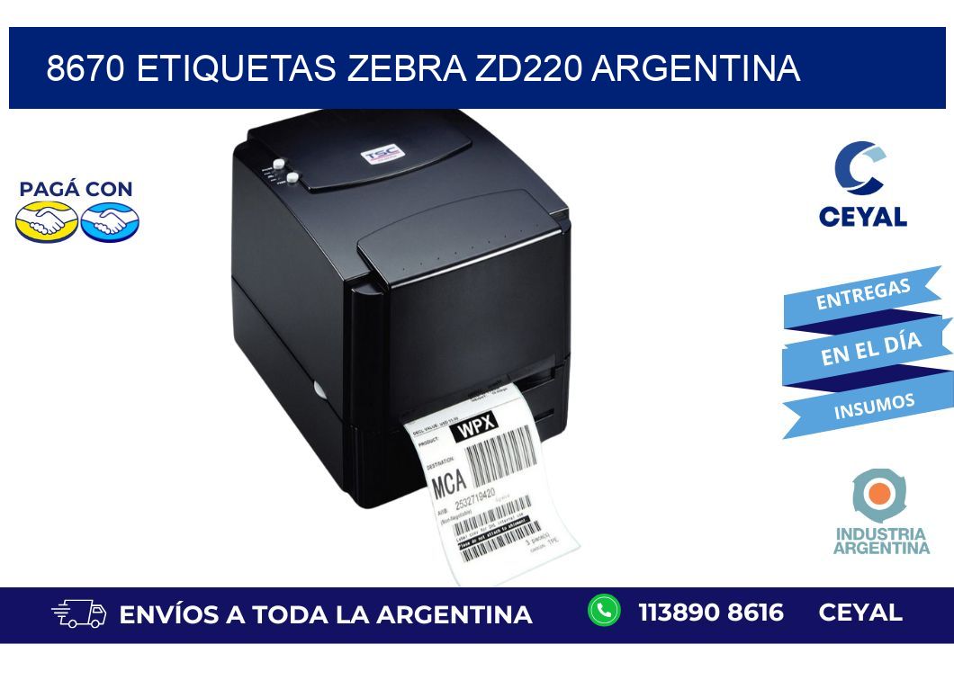 8670 etiquetas zebra zd220 argentina