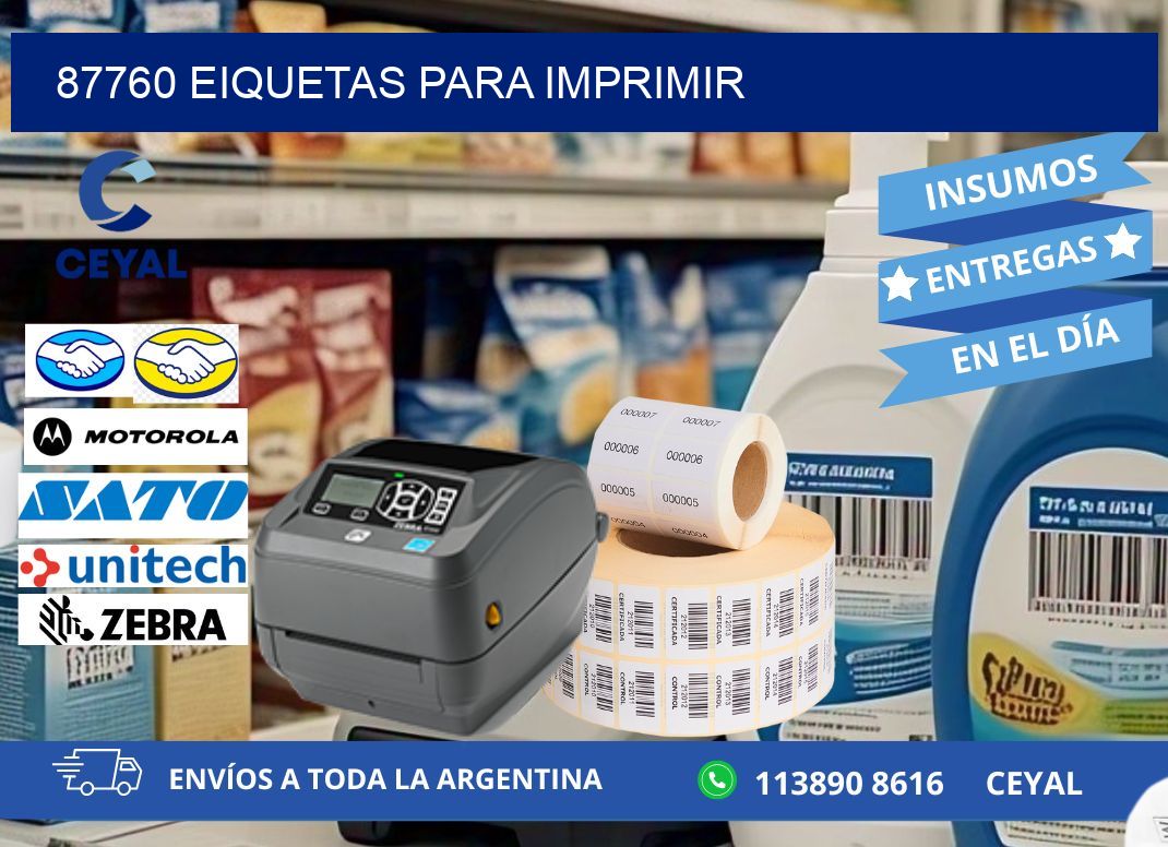 87760 EIQUETAS PARA IMPRIMIR