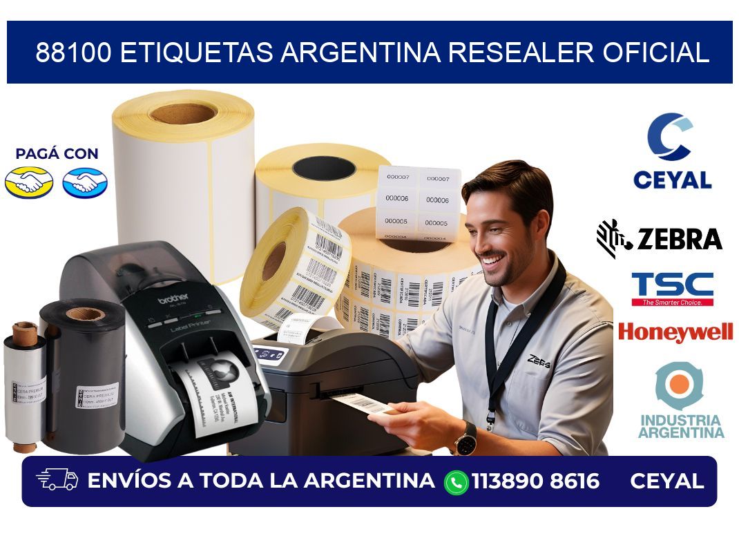 88100 etiquetas argentina RESEALER OFICIAL