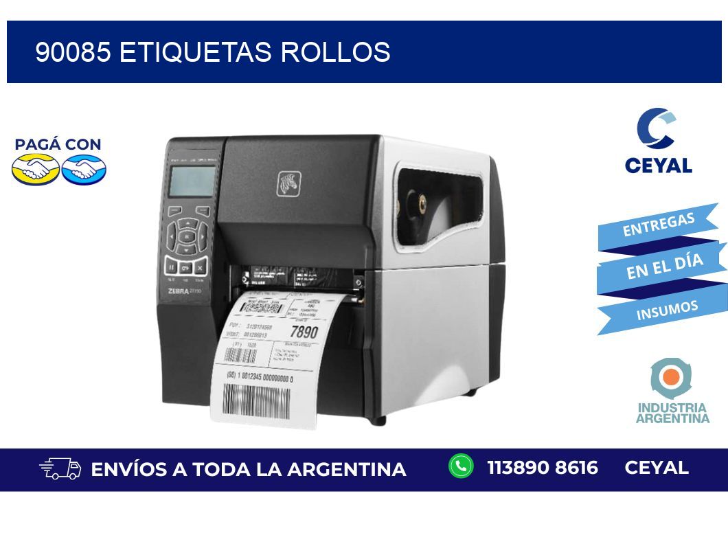 90085 ETIQUETAS ROLLOS