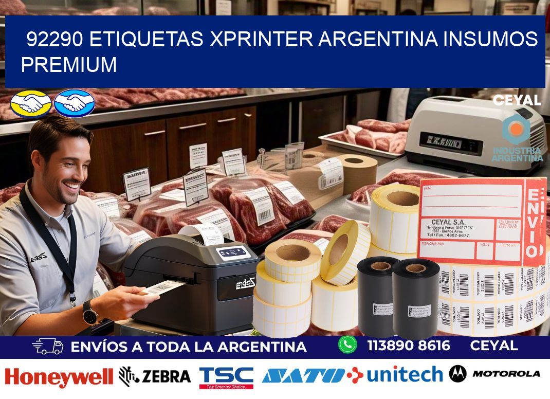 92290 etiquetas xprinter argentina INSUMOS PREMIUM