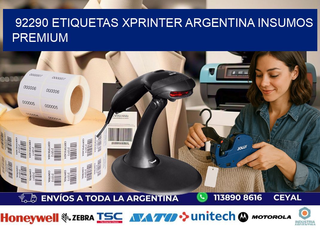 92290 etiquetas xprinter argentina INSUMOS PREMIUM