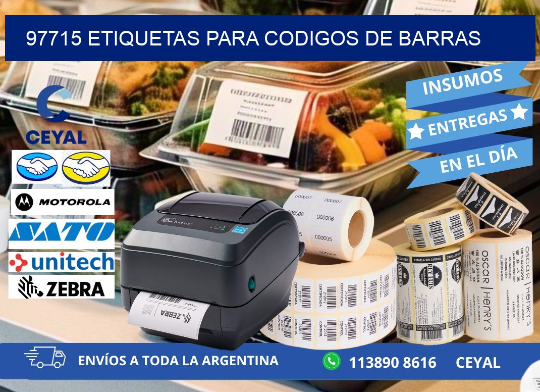 97715 ETIQUETAS PARA CODIGOS DE BARRAS
