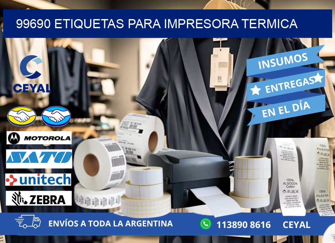 99690 ETIQUETAS PARA IMPRESORA TERMICA