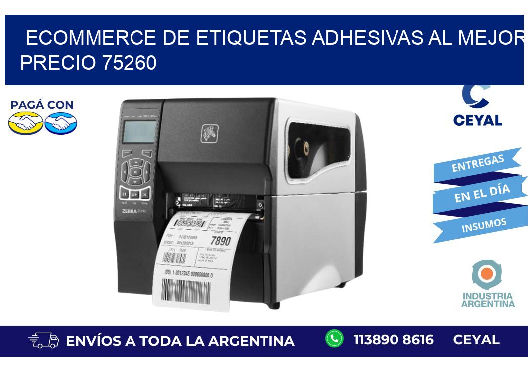 Ecommerce de Etiquetas Adhesivas al Mejor Precio 75260