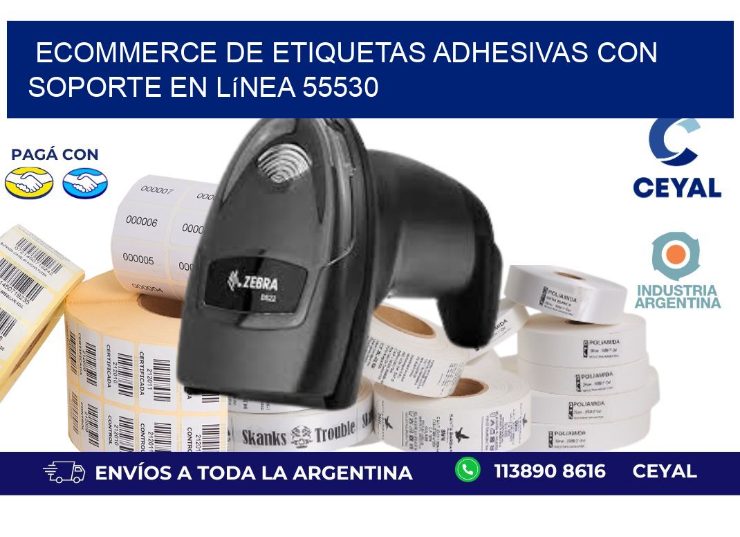 Ecommerce de Etiquetas Adhesivas con Soporte en Línea 55530