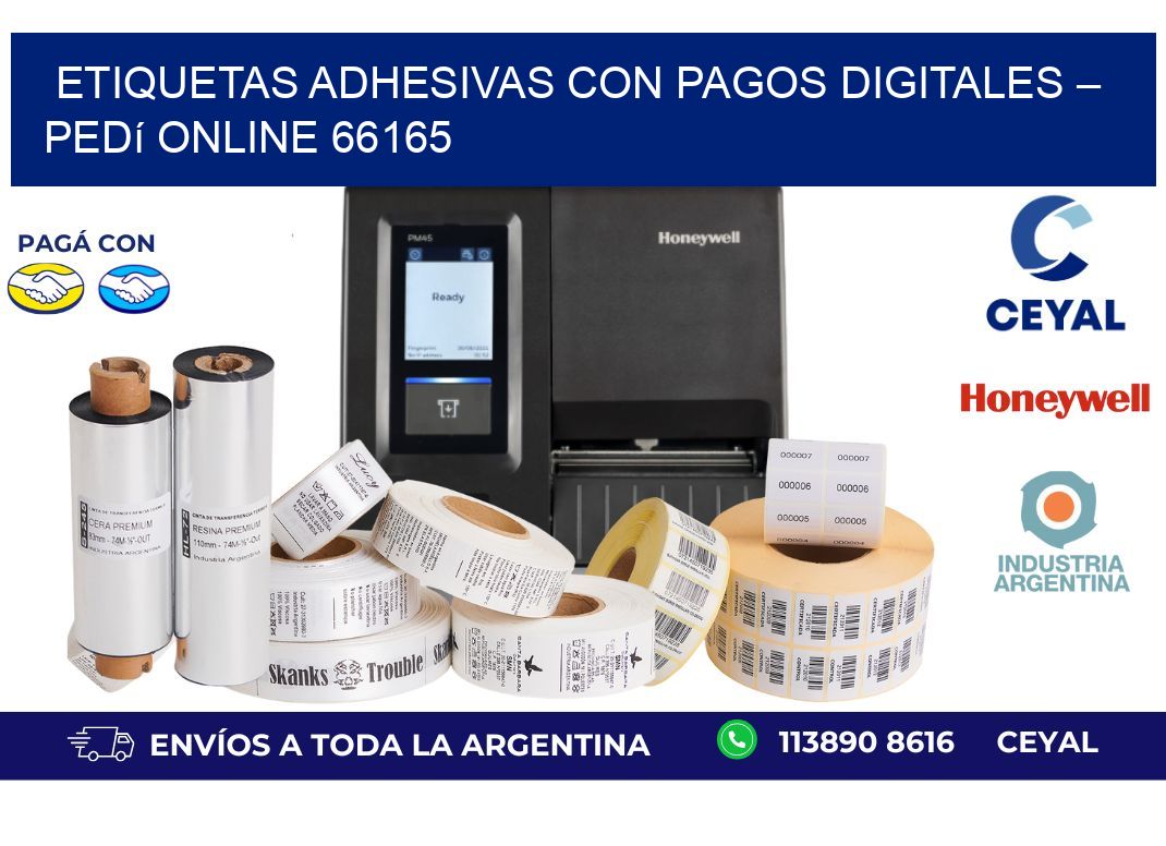 Etiquetas ADhesivas con Pagos Digitales – Pedí Online 66165