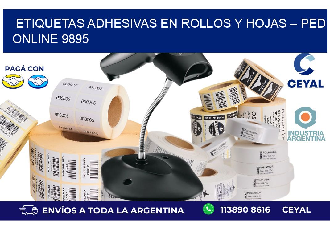 Etiquetas Adhesivas en Rollos y Hojas – Pedí Online 9895
