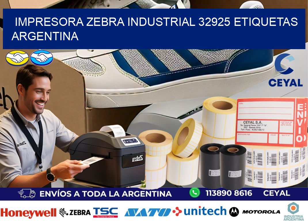 Impresora zebra industrial 32925 etiquetas argentina