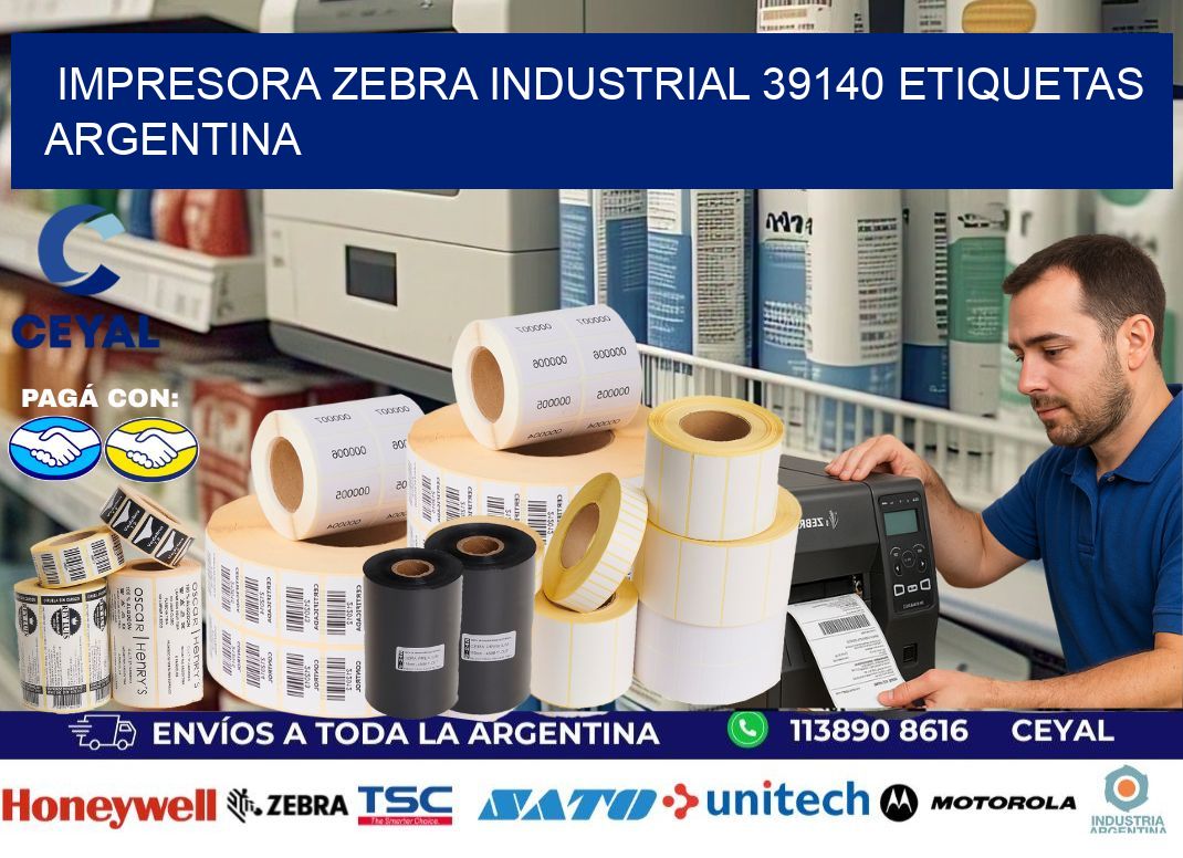 Impresora zebra industrial 39140 etiquetas argentina