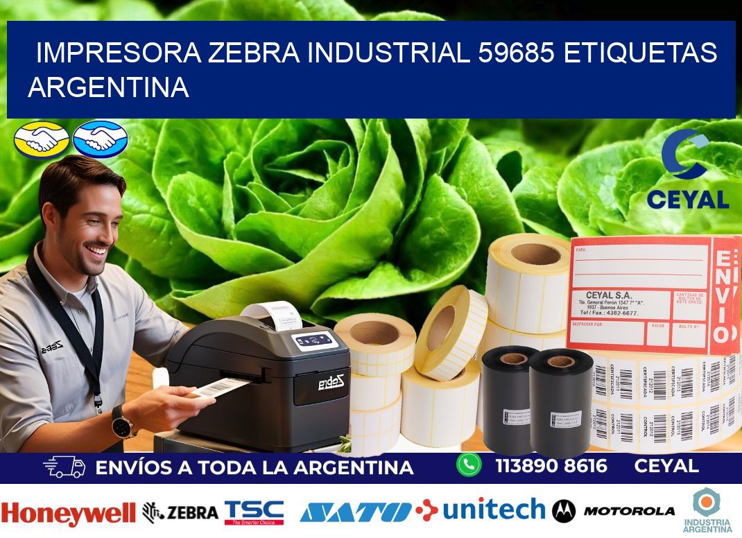 Impresora zebra industrial 59685 etiquetas argentina