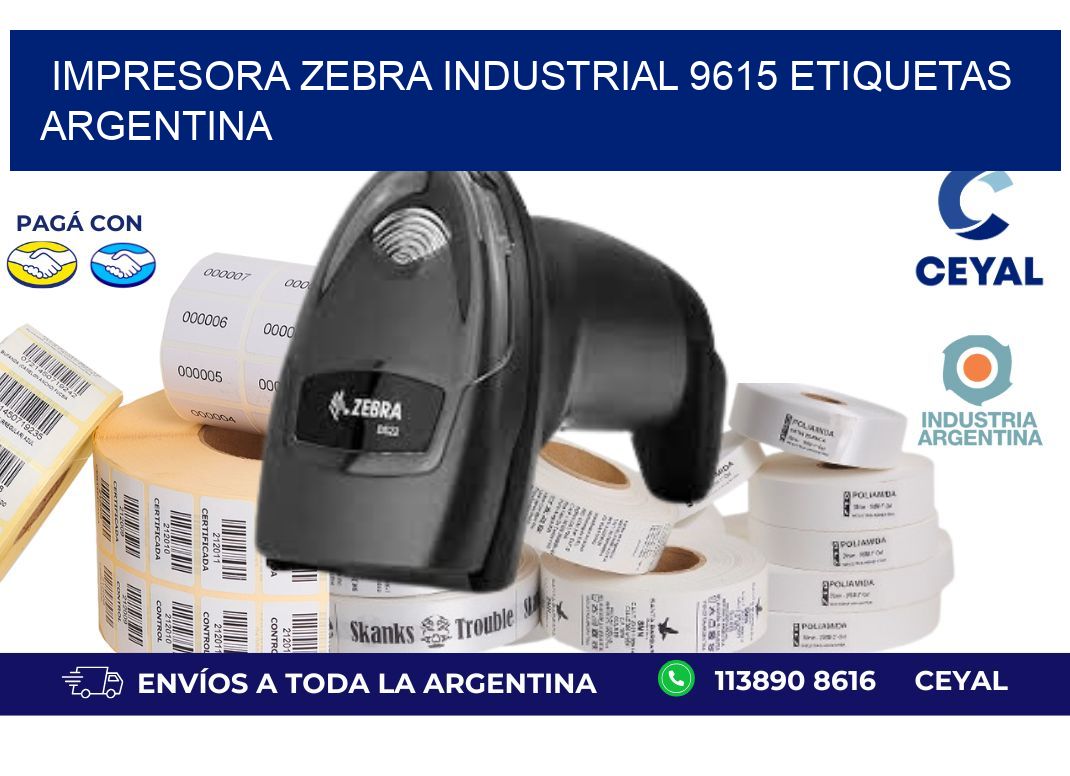 Impresora zebra industrial 9615 etiquetas argentina