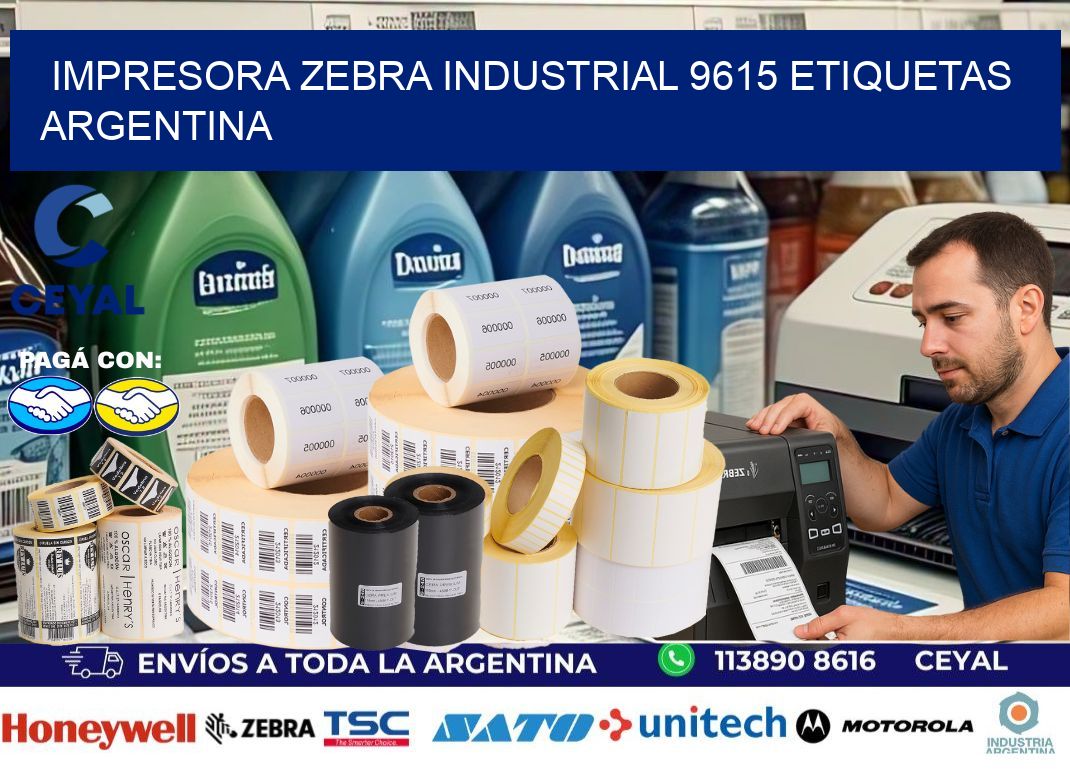 Impresora zebra industrial 9615 etiquetas argentina