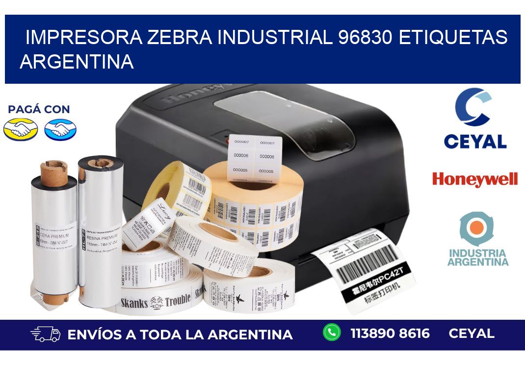 Impresora zebra industrial 96830 etiquetas argentina