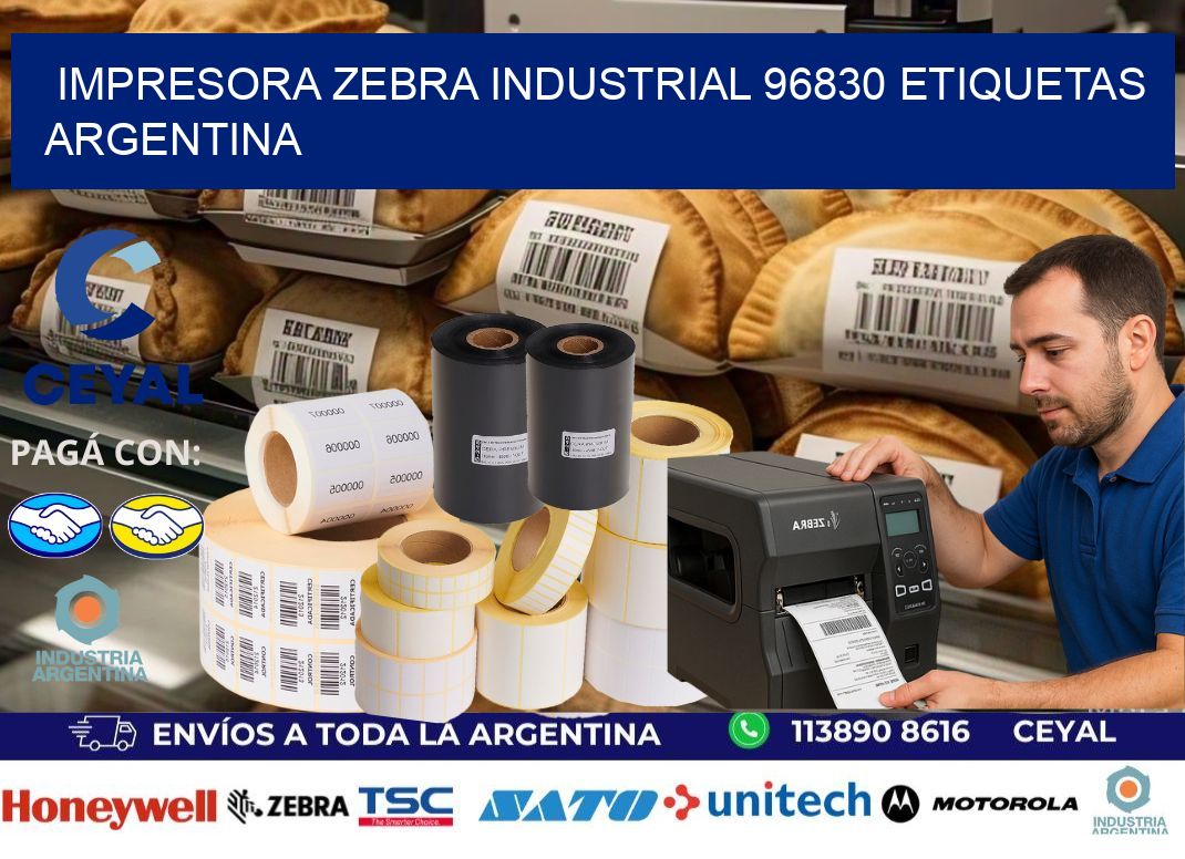 Impresora zebra industrial 96830 etiquetas argentina