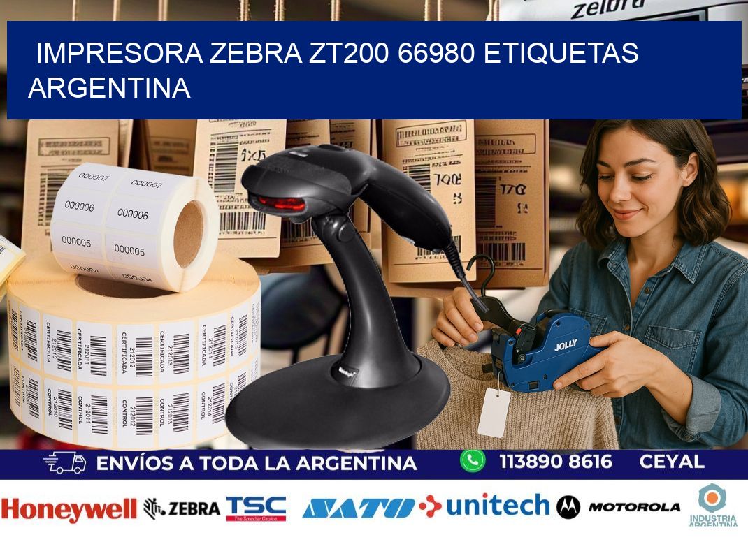 Impresora zebra zt200 66980 etiquetas argentina