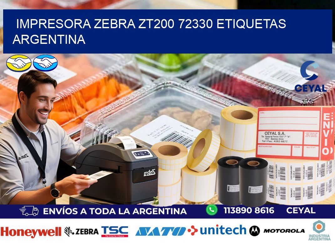 Impresora zebra zt200 72330 etiquetas argentina