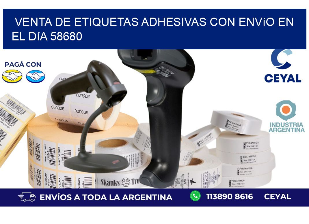 Venta de Etiquetas Adhesivas con Envío en el Día 58680