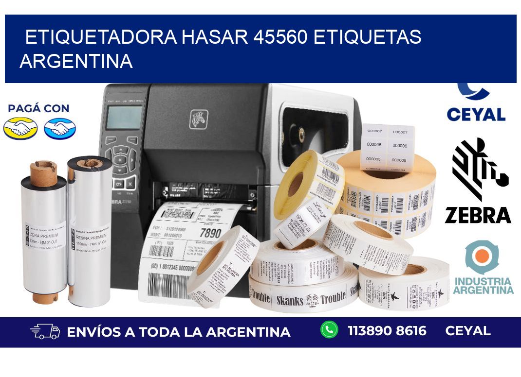 etiquetadora hasar 45560 etiquetas argentina