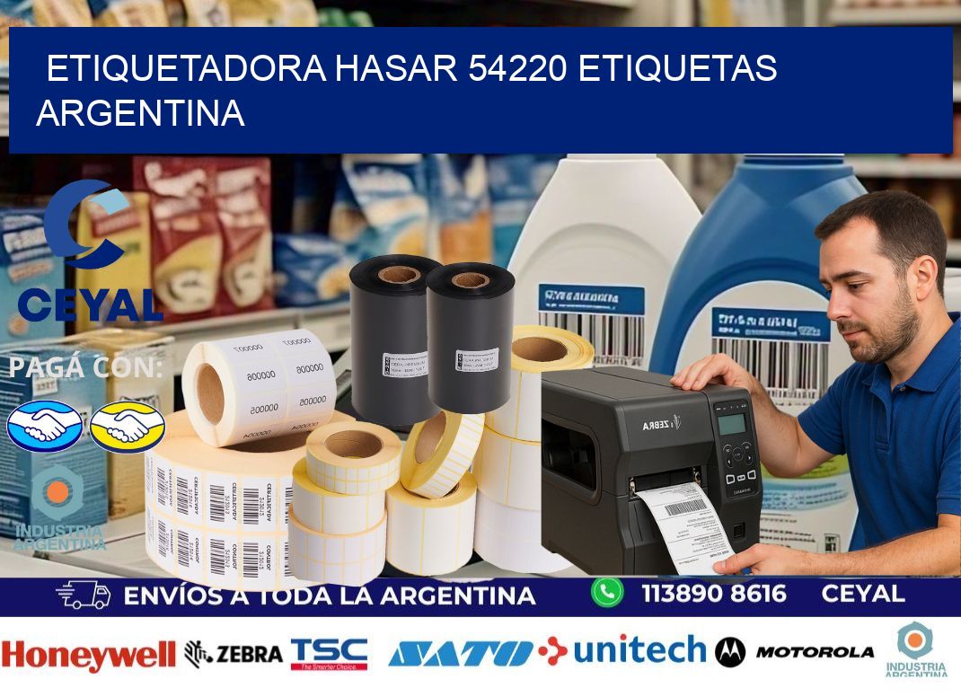 etiquetadora hasar 54220 etiquetas argentina