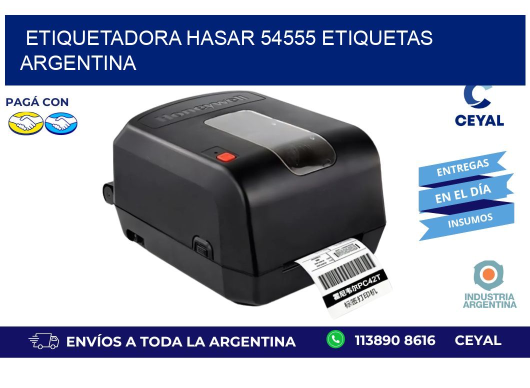 etiquetadora hasar 54555 etiquetas argentina