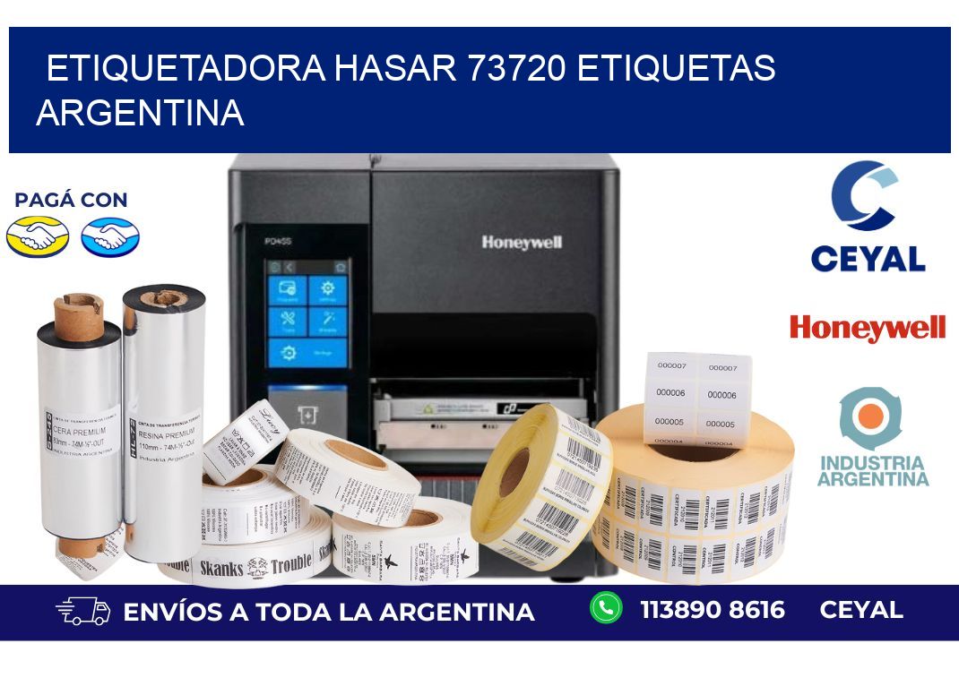 etiquetadora hasar 73720 etiquetas argentina