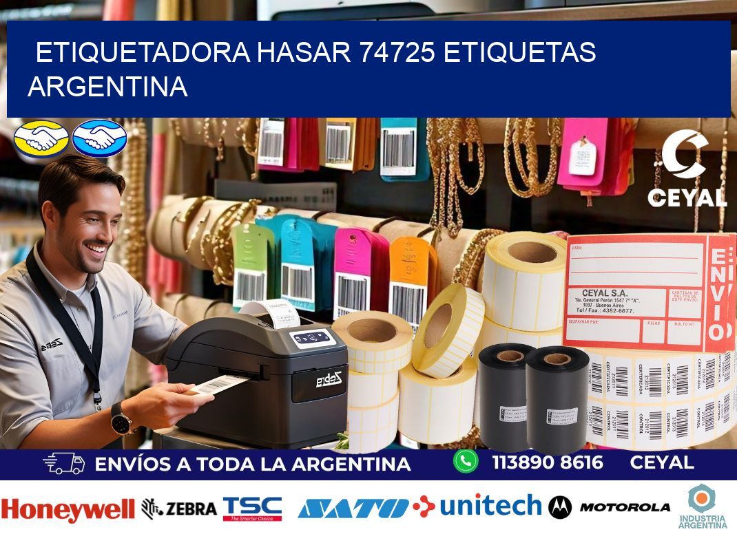 etiquetadora hasar 74725 etiquetas argentina