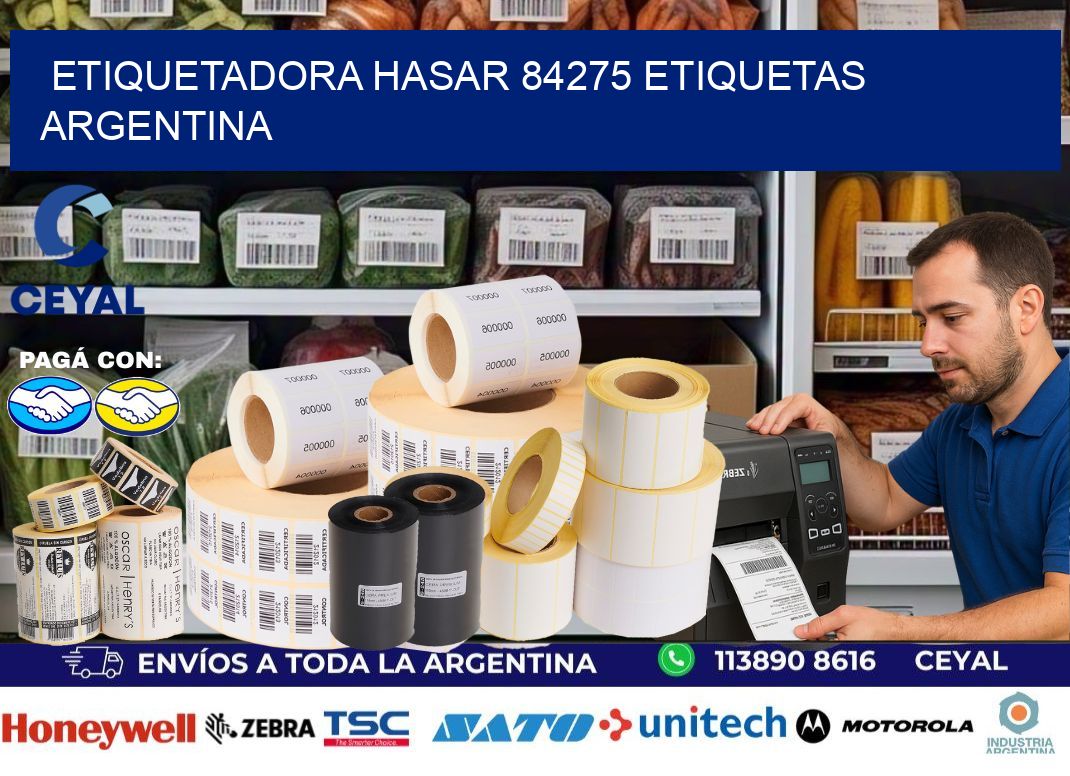 etiquetadora hasar 84275 etiquetas argentina