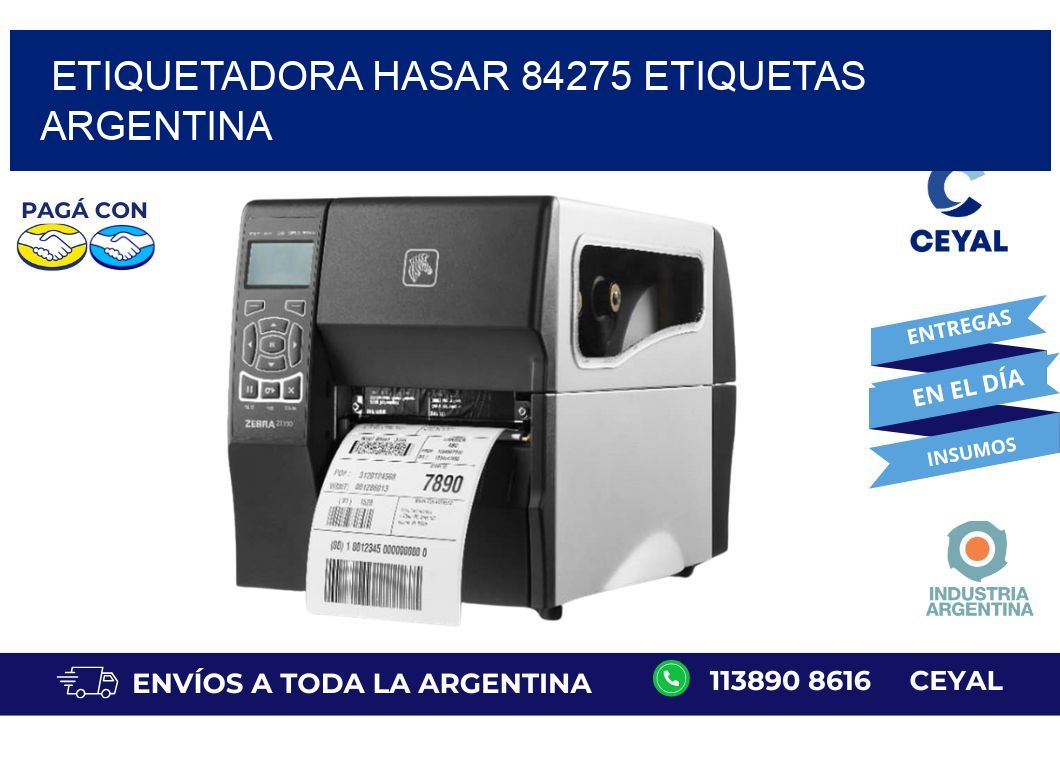 etiquetadora hasar 84275 etiquetas argentina