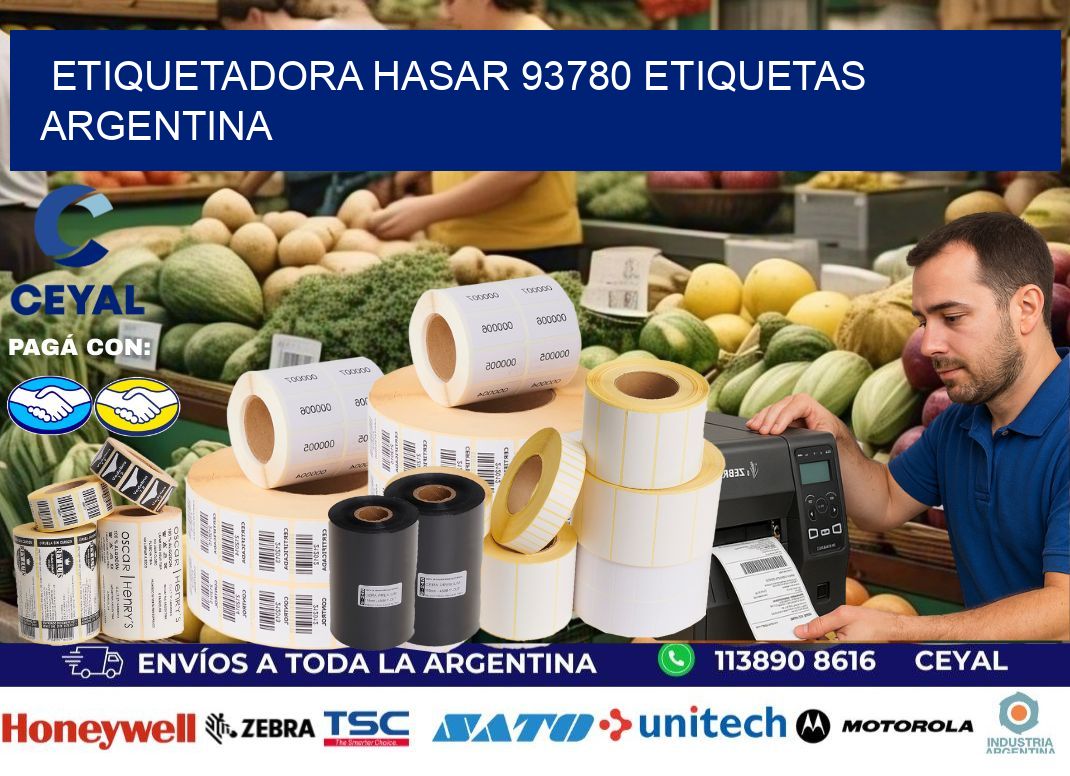 etiquetadora hasar 93780 etiquetas argentina